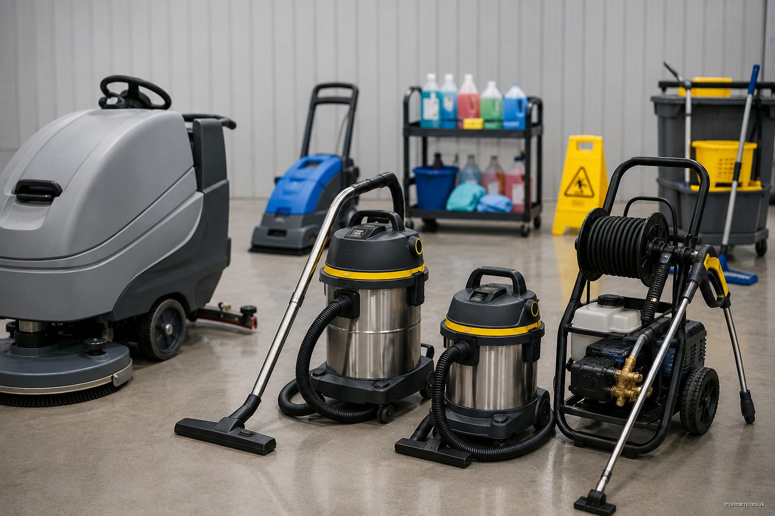 Professional cleaning equipment supply — scrubber dryers, vacuums and pressure washers